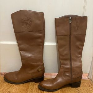 Brown Leather Riding Boots